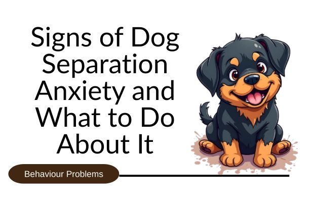 A blog image for the post - Signs of Dog Separation Anxiety and What to Do About It